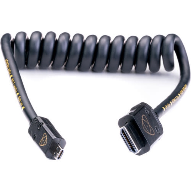Atomos AtomFLEX Coiled Cable Micro HDMI to HDMI (30 cm / 12 to 24″) [NS]