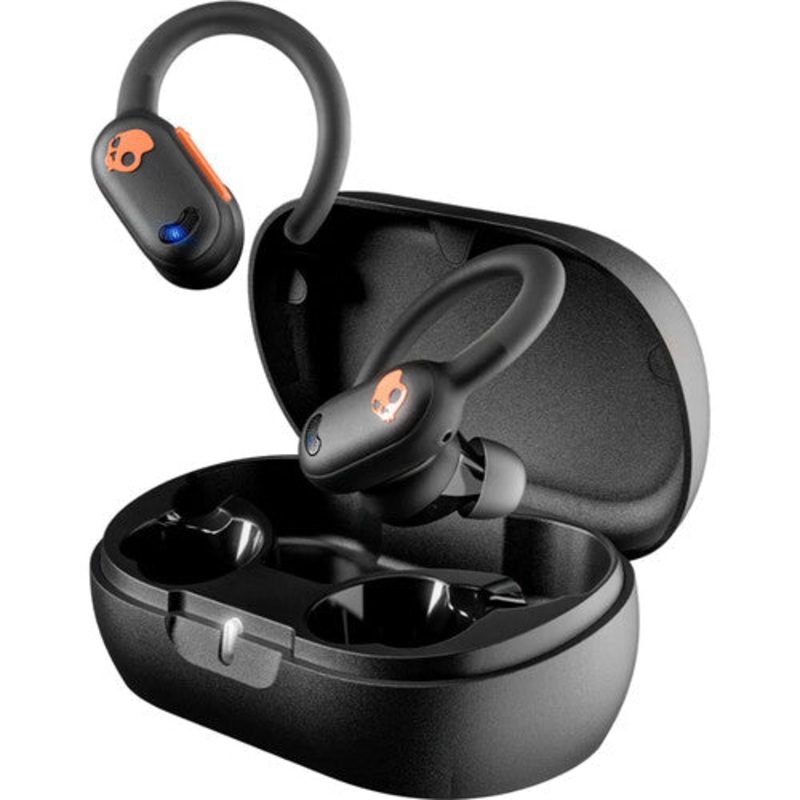 Skullcandy Push ANC Noise-Canceling True Wireless Earbuds (Black and Orange)
