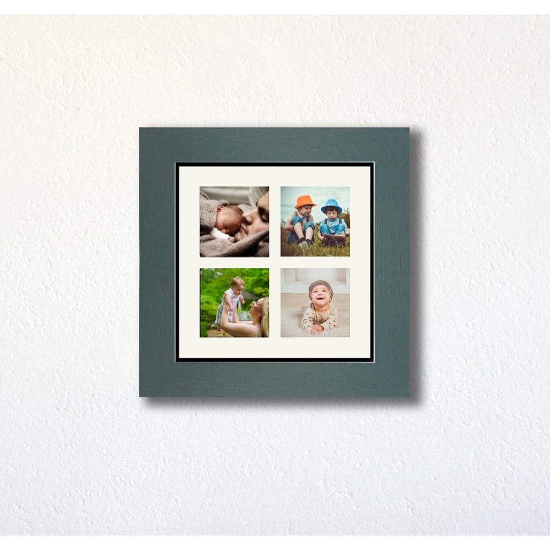 Cheltenham 4 Aperture Solid Wood Photo Frame – AB11 Black
