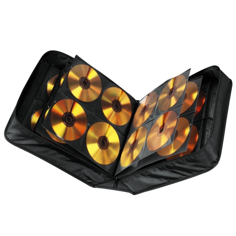 Hama CD / DVD Storage Wallet 304 – Black + Cleaning Cloth