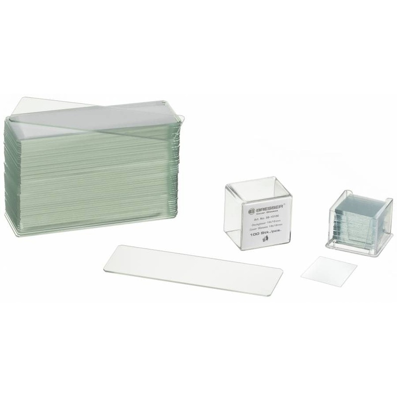 Bresser Microscope Slides (50pcs) and Cover Glasses (100pcs)