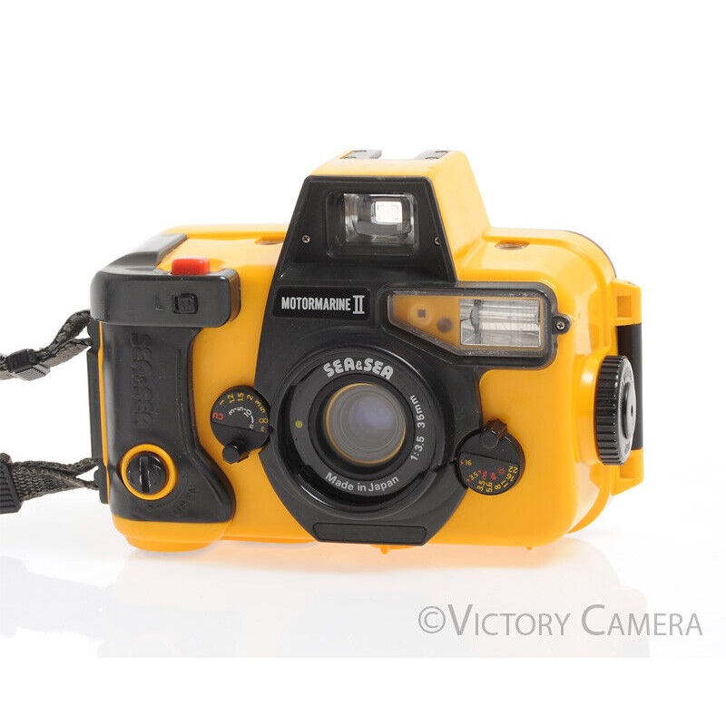 Sea & Sea Motor Marine II Underwater 35mm Camera w/ 35mm f3.5 Lens + Accessories [EXC]