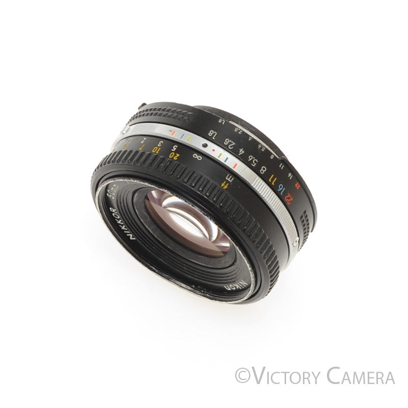 Nikon Nikkor 50mm f1.8 AI-S Pancake Lens [BAR]