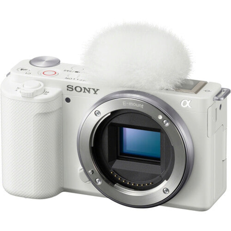 Sony ZV-E10 Mirrorless Camera (Body Only, White) – ILCZV-E10/W