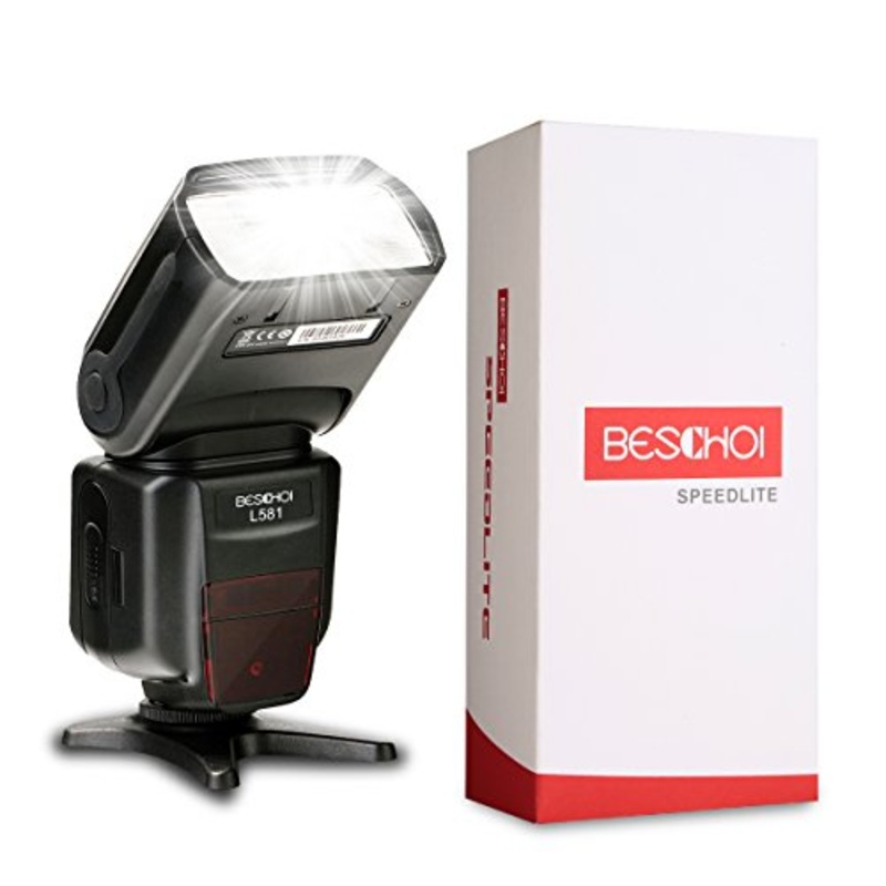 Beschoi L541 Speedlite Flash Universal On-camera Flash with LCD Display – Nikon