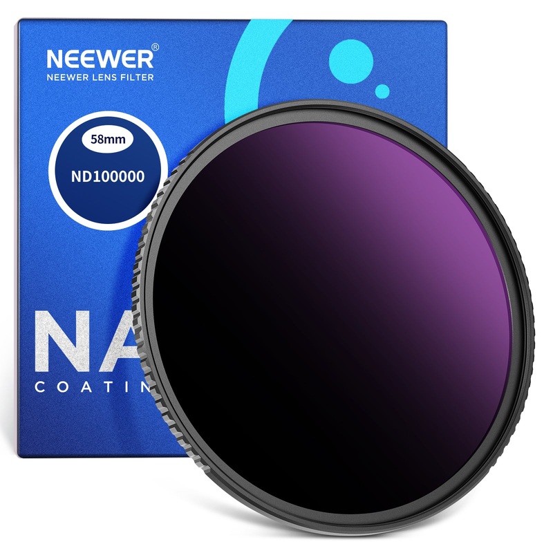 NEEWER ND100000 (16.5 Stop) Limited Neutral Density ND Filter 49mm