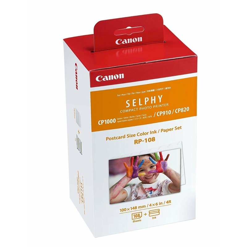 Canon RP-108IN Ink/Paper for Selphy CP-1000 CP-910 CP-820 Printer “108 prints”