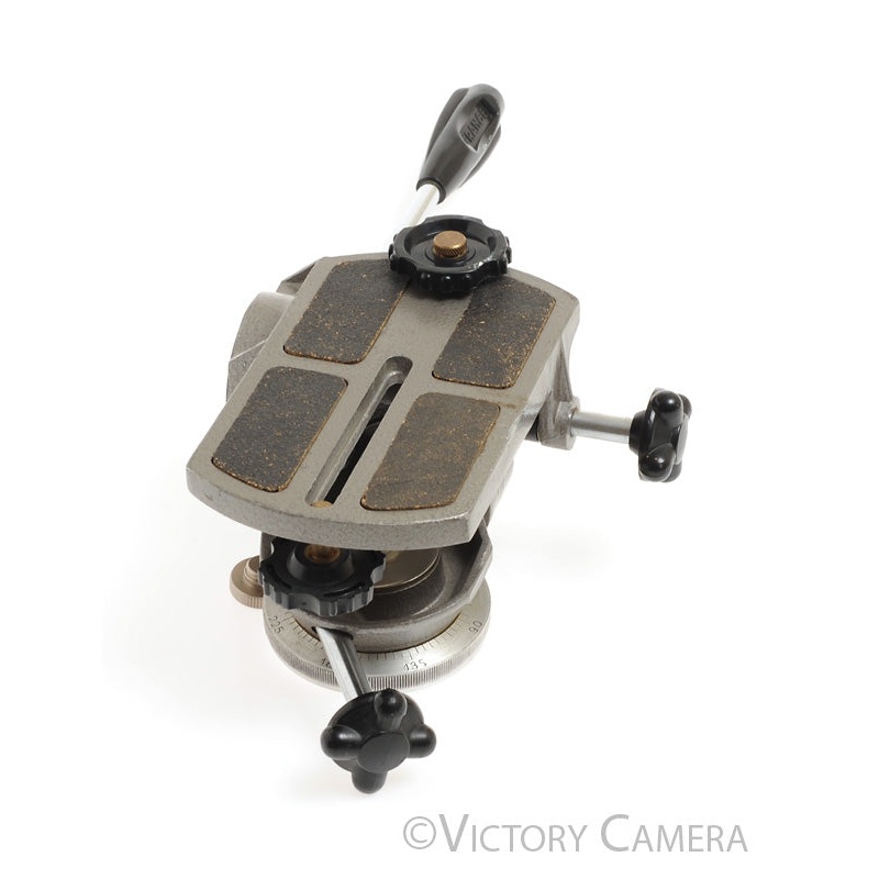 Gitzo PL5 Heavy Duty Low Profile Pan Tilt Tripod Head for Large Format Camera [EXC-]