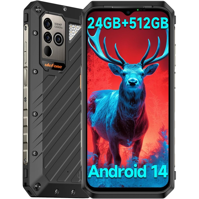 UleFone Power Armor 18T Ultra (512GB+12GB, Black, 5G, English Box) New with full warranty 6975326661478 0