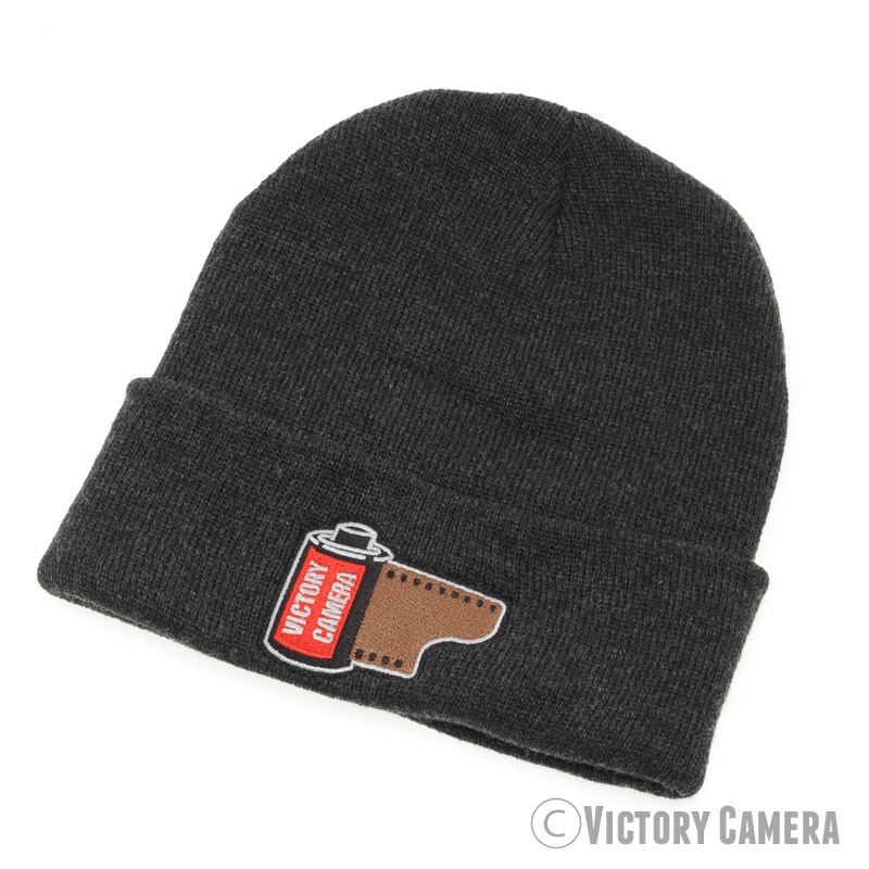Victory Camera Beanie Hat – Red Logo Purple