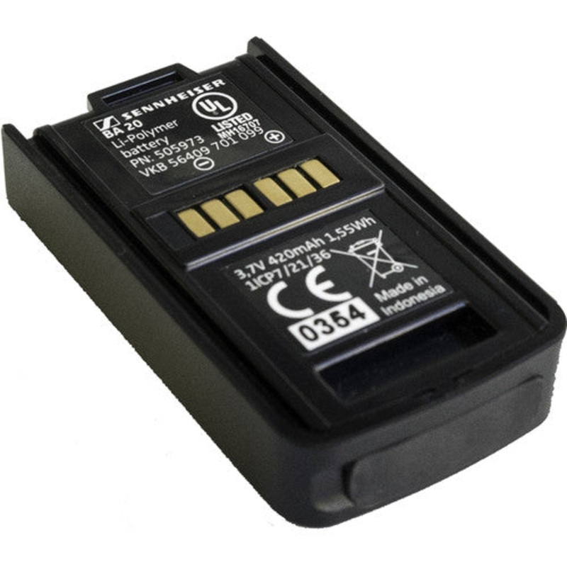 SENNHEISER AVX BA 20 RECHARGEABLE BATTERY FOR EKP RECEIVERS IN AVX-SERIES