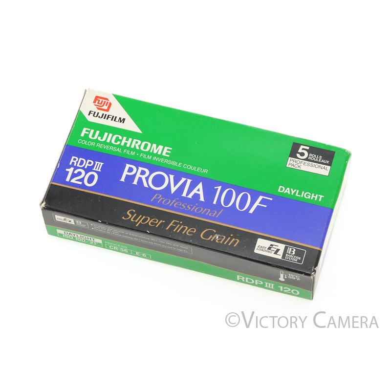 5x Fuji Provia 100F RDPIII 120 Medium Format Film (Exp. 2004) [AS-IS]